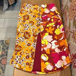 Maeve Multicolor Floral Pencil Skirt